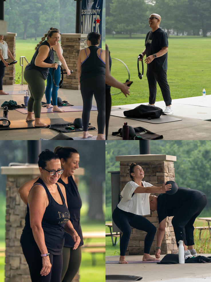 Enjoying Back To The Mat Participants enjoying class.