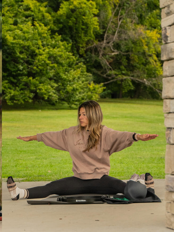 Rotational Movement Participant performing rotational work.